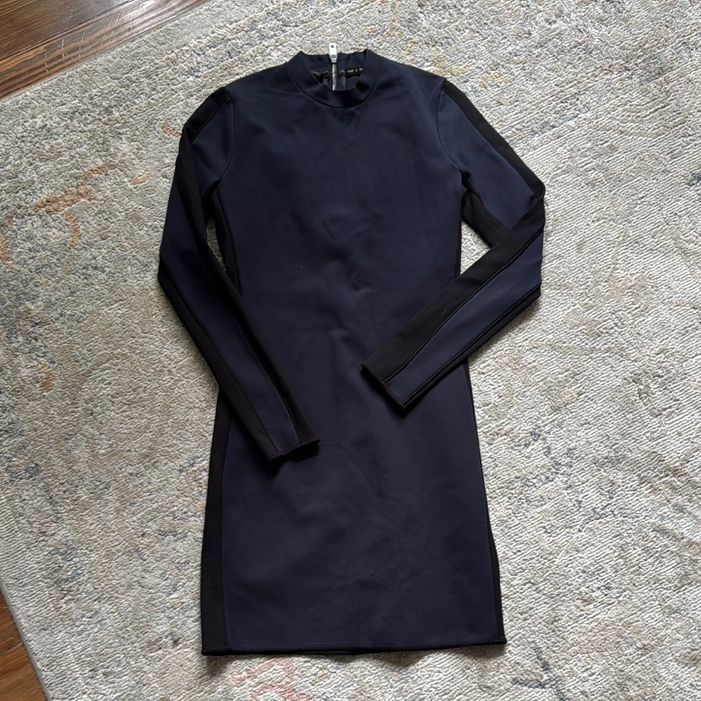 Elegant Black Long-Sleeve Dress